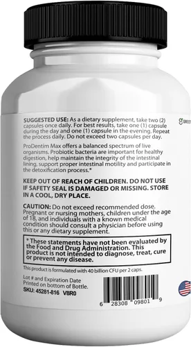 Vista 4 de Suplemento probiótico Ultra Healthy Teeth Max, 40 mil millones de UFC, 60 cápsulas, fórmula avanzada de salud bucal (1)