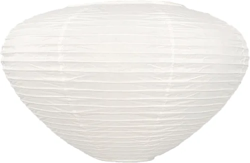 Vista 2 de Pantalla de papel de hongo (17 pulgadas), lámpara plegable blanca, linterna de ajuste interior, pantalla de lámpara de techo de papel