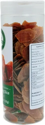 Vista 3 de Rodaja de ginseng rojo - 4.23 oz/120 g, productos cocinados de ginseng, regalos de vacaciones, regalos de té