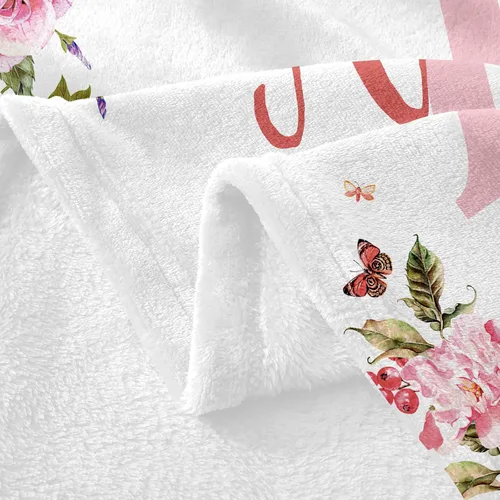 Vista 4 de Corissy envía al día siguiente, mantas personalizadas para bebé, manta personalizada para bebé con nombre para niñas, regalo para Navidad