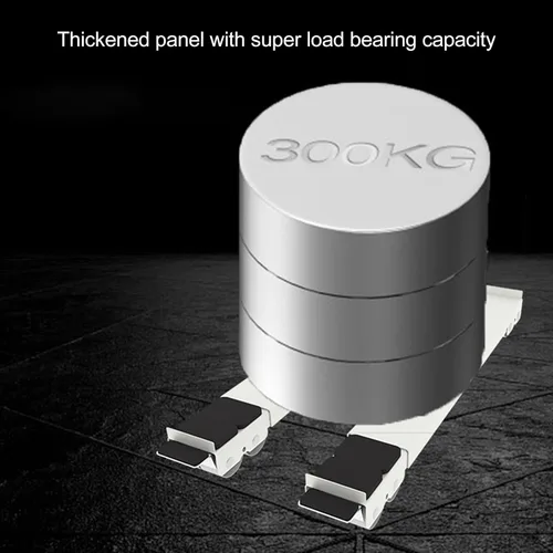 Vista 7 de TOPINCN 2pcs Washing Machine Mobile Roller Heavy Duty Washing Machine Mobile RollerStable Base Non Slip Pads