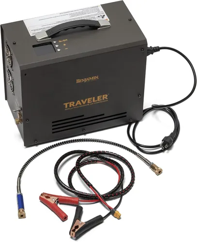 Vista 4 de Benjamin Compresor de aire del viajero para los rifles de aire del PCP con el indicador de presión de Digitaces