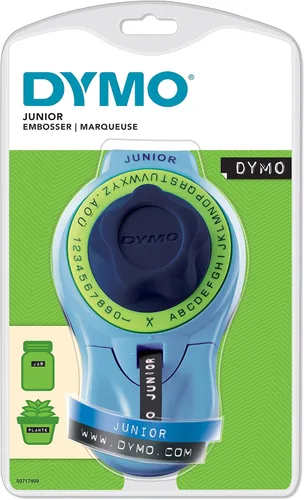 Vista 8 de Dymo S0717930 Omega Home Embossing Label Maker, gris y azul marino, estampado en relieve