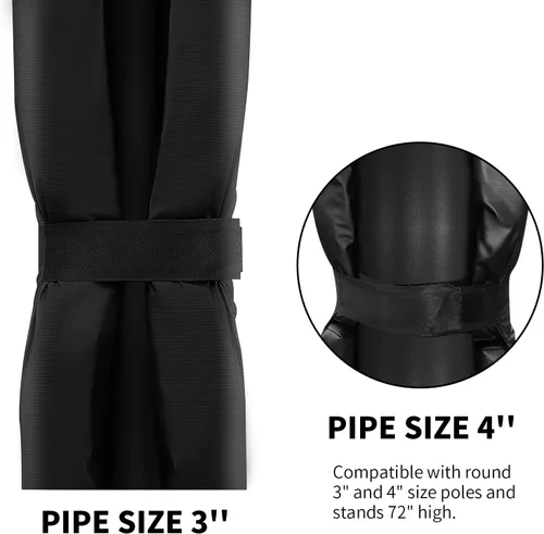 Vista 2 de PROGOAL Almohadilla redonda universal para bastones de baloncesto de 3 a 4 pulgadas, duradera, resistente a la intemperie, impermeable