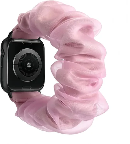 Vista 10 de Scrunchie - Correa elástica para Apple Watch Series 9 8 7 6 5 4 3 2 1 SE Ultra, correa de reloj para iWatch de 1.929 in 1.772 in 1.614 in 1.496 in