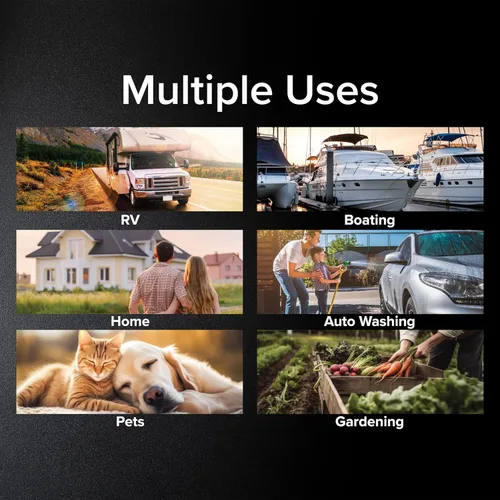 Vista 6 de Camco TastePURE Manguera de agua potable premium de 10 pies para autocaravana/RV - Cuenta con un diseño resistente sin arrugas con extremos