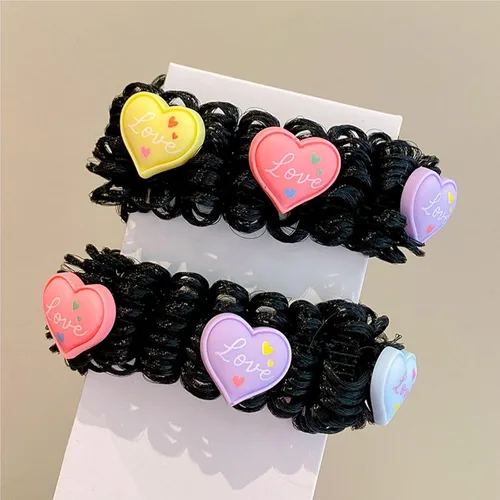 Vista 3 de 3 pares de moños en forma de dona para cabello grueso de niñas: moños de ballet y accesorios para pelucas