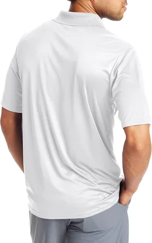 Vista 2 de Hanes playera estilo polo Cool DRI para hombres