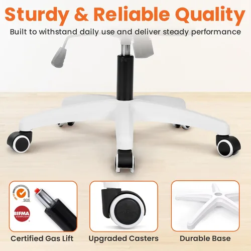Vista 5 de NEO CHAIR - Silla de escritorio de oficina con respaldo alto Gris