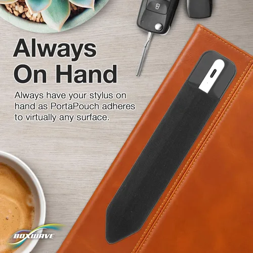 Vista 3 de BoxWave - Funda para lápiz capacitivo compatible con Lenovo Tab P11 (bolsa para lápiz capacitivo), portapapeles, portátextos portátil, autoadhesivo