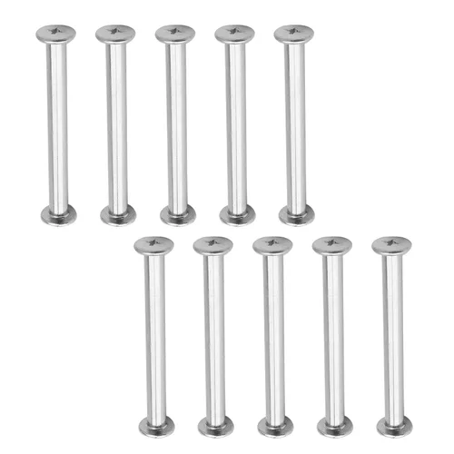 Vista 6 de 25 juegos de pernos de tornillo aptos para orificios de 3/16 pulgadas (0.197 in) de diámetro, hebilla de cinturón hembra M5x6mm, pernos