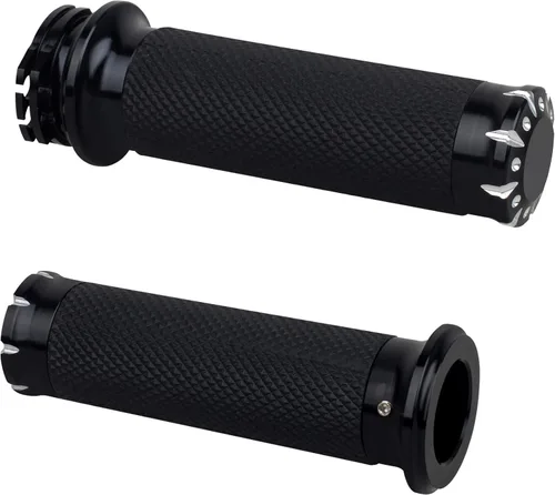 NTHREEAUTO Agarres de manillar para motocicleta Acelerador para 1" / 25mm Compatibles universalmente con Harley Dyna Sportster 883 1200 Road Electra