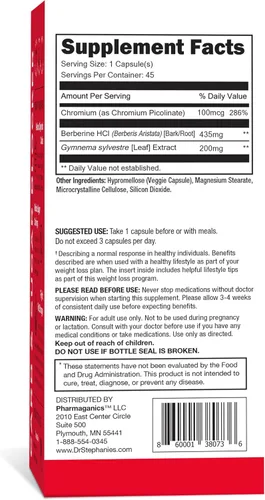 Vista 7 de Dr. Stephanie's Bundle Pack - Soporte 24 horas + bloqueador de carbohidratos y azúcar - Suplemento diario