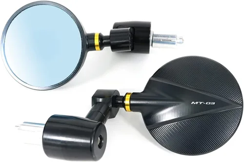 Mirrors Parts for MT-03 MT03 MT 03 2006-2014 2016 2017 2018 2019 2020 2021 Motorcycle CNC Aluminum Rear View Side Mirrors Handle Bar End Mirror Gold