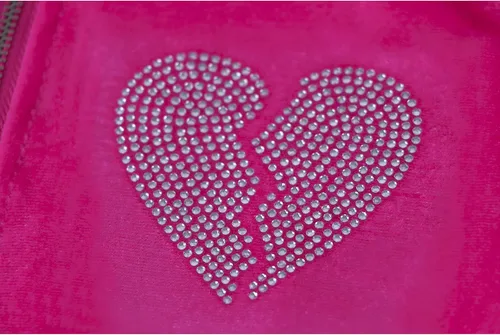 Vista 9 de MISSACTIVER Conjunto de 2 piezas con estampado de corazón roto y cremallera completa para mujer