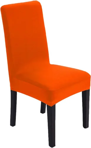 Vista 9 de Funda protectora para silla de comedor lavable extraíble y elástica de tela de elastano