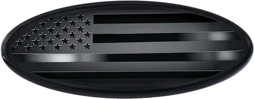Vista 8 de CONGCONG Emblema de la bandera estadounidense de 4.5 pulgadas para Ford, calcomanía ovalada de 4.5" x 1.8" placa de identificación compatible