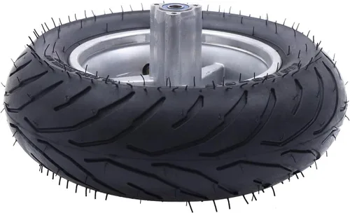 Vista 5 de Neumático de rueda trasera 110/50-6.5 con rodamientos de 49 cc de 2 tiempos, mini bicicleta de cohete de bolsillo con cubo de neumático tubo negro