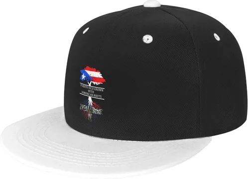 DARLEKS Unisex Flat Bill Hats Adjustable Snapback Baseball Cap Flat Edge Hip Hop Hat