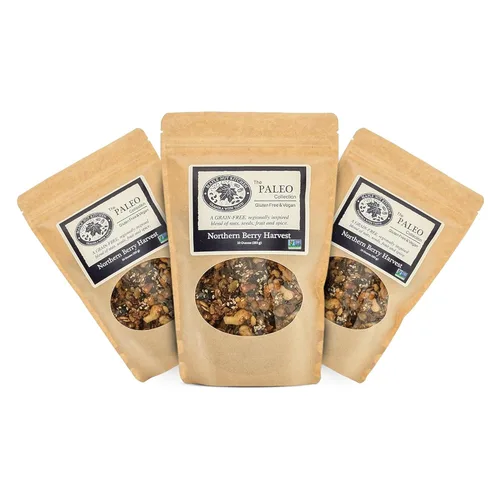 Vista 9 de Maple Nut Kitchen Eastern Apple Pecan Paleo Granola de 10 onzas – Sin granos, vegana, sin gluten, sin azúcar añadido, granola baja en carbohidratos