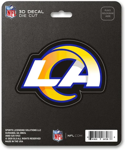 Vista 26 de FANMATS Calcomanía 3D de NFL Auto NFL