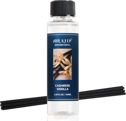 Vista 28 de Airkeep Juego de difusor de varillas – 3.38 onzas líquidas (3.4 fl oz), difusor de aroma de bambú para el hogar, incluye 8 varillas difusoras
