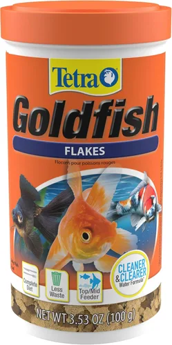 Vista 20 de Tetra Goldfish Flakes, dieta nutricionalmente equilibrada para peces de acuario, copos enriquecidos con vitamina C, 0.42 onzas