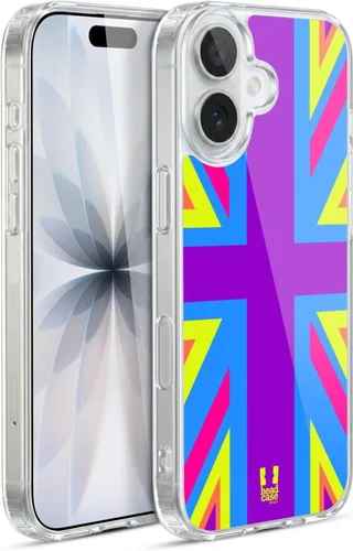 Vista 167 de Head Case Designs Blue Gingham Union Jack Collection - Funda de gel suave compatible con Apple iPhone 7 Plus/iPhone 8 Plus