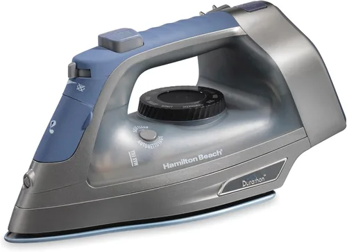 Vista 11 de Hamilton Beach Plancha de vapor y vaporizador vertical para ropa con suela de Durathon resistente a los arañazos, cable retráctil de 8 pies, apagado