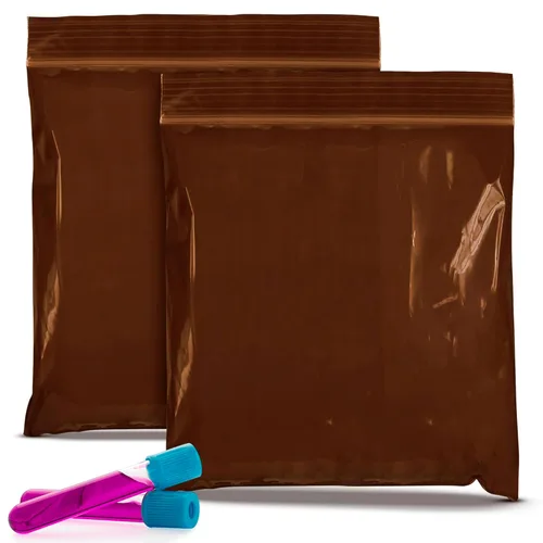 Vista 8 de APQ Supply Bolsas de plástico con cremallera de color ámbar para embalaje, 2.5 x 9 pulgadas. Paquete de 100 bolsas de plástico con cremallera. Bolsa