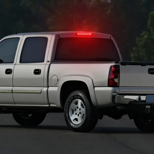 Vista 7 de Tercera luz de freno LED de repuesto para Sierra/Silverado 1500 2500 3500/HD 1999-2007, lámpara de parada central de cabina trasera con junta