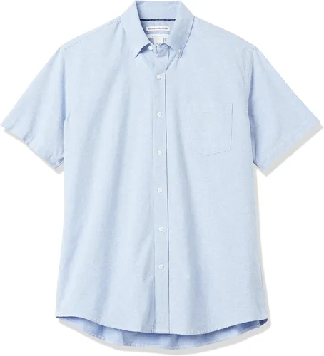 Vista 9 de Tienda Essentials Camisa oxford, ajuste regular, de manga corta, con bolsillo, para hombre