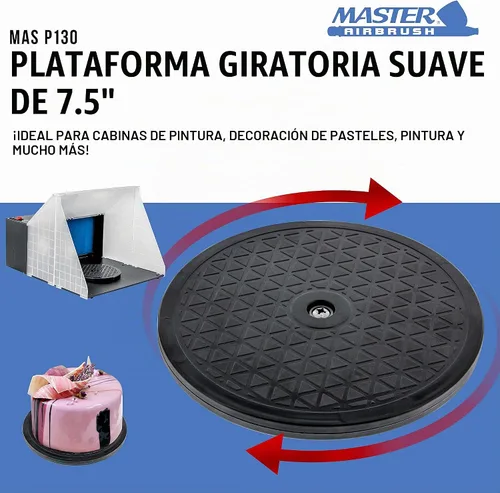Vista 2 de Master Airbrush - Tocadiscos giratorios suaves de 7.5 pulgadas de diámetro