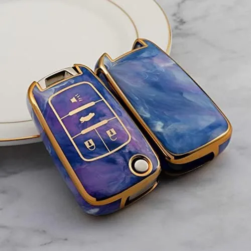 Vista 10 de TPU Jade Pattern Car Key Cover Case, for Buick for Aveo Trax for Opel Astra Corsa H J G Meriva Zafira Antara