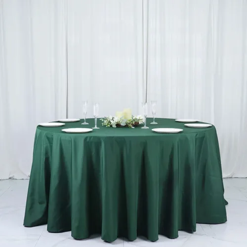 Vista 110 de Efavormart - Mantel redondo de poliéster para banquetes de boda, 90 pulgadas, color marfil