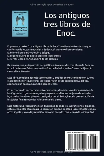 Vista 2 de Los antiguos 3 Libros de Enoc Versión completa en español (1. Libro Etíope de Enoch. 2. Manuscrito de los Secretos. 3. Texto de los Palacios)