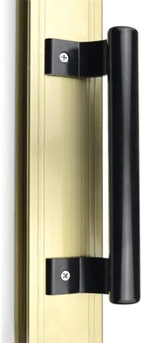 Vista 7 de Manija de puerta corredera de aluminio moderna de 2 piezas de 8 pulgadas para balcón, baño, armarios y puertas de almacén