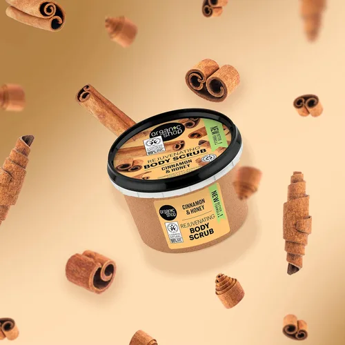 Vista 4 de Organic Shop Exfoliante Corporal Natural Canela y Miel 8.5 fl oz