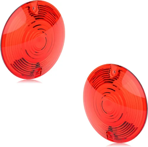 Vista 5 de NTHREEAUTO - Cubierta de lente de luz direccional plana de 3 1/4 pulgadas ámbar compatible con Harley Touring Electra Glide Road King Softail