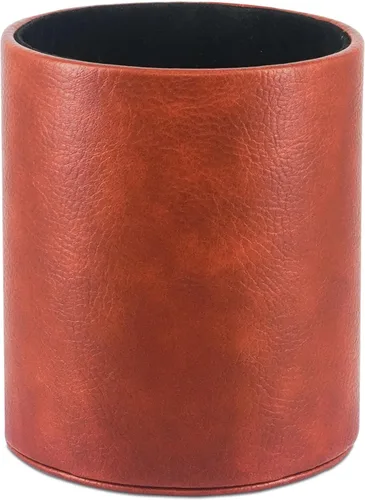 Vista 8 de PU Leather Pencil Pen Holder Cup Stand,Desk Accessories Holder,Makeup Brush Storage Organizer,Desktop Stationery Organizer for Office School Home