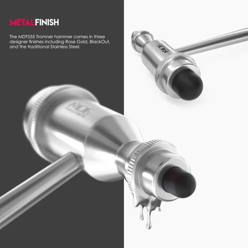 Vista 6 de MDF Tromner, Martillo de reflejos con pincel integrado para respuestas cutánea y superficial, rojo (MDF555 – 02), MDF55511, 1, 1