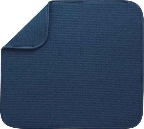 Vista 41 de S&T INC. Tapete de microfibra para secado de platos, reversible y absorbente para cocina, de 16 x 18 pulgadas, color negro