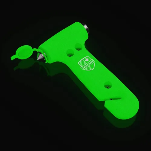 Martillo de seguridad para auto Swiss Safe duradero 5-1, rompecristales con cortador de cinturón de seguridad - Martillo de vidrio de escape de