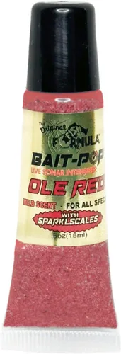 Vista 6 de Bait Pop Black & Blue - Intensificador de sonar vivo perfumado con escamas de destellos de 0.5 onzas