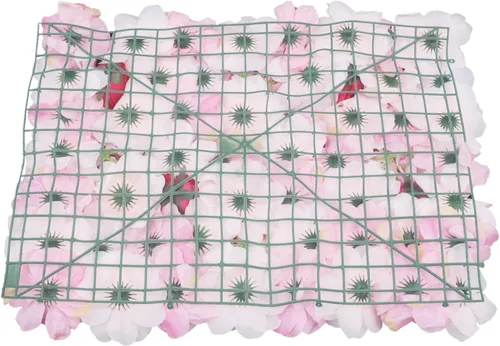 Vista 5 de Paneles de pared de flores artificiales de 16 x 24 pulgadas, tapetes de pared de flores de seda para jardín al aire libre, patio, valla, valla de 4