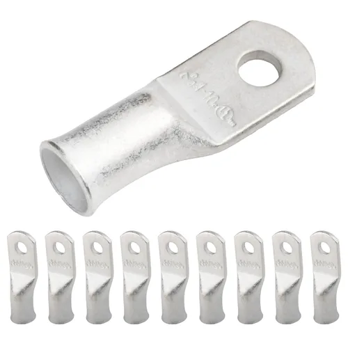 Vista 151 de SELTERM 5 piezas terminales de cable de cobre estañado 1/0 AWG perno de 1/2", extremos de cable de batería, terminales de anillo, conectores