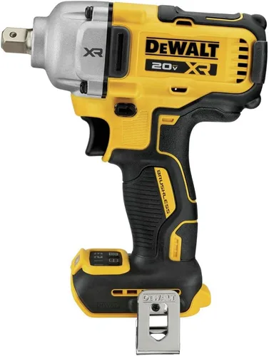 Vista 2 de DEWALT Llave de impacto inalámbrica 20V MAX XR, 1/2", incluye yunque con pasador de retención y clip para cinturón, solo herramienta (DCF892B)