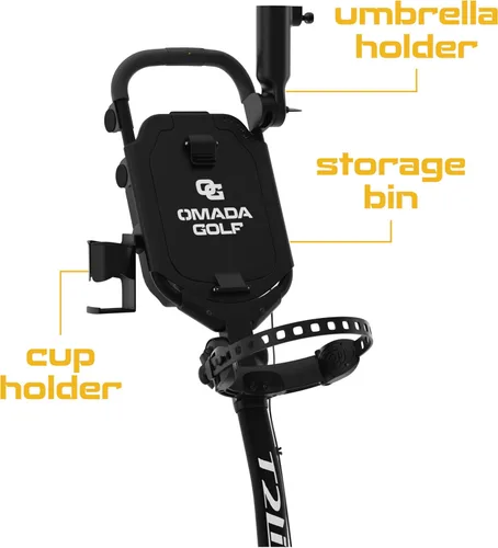 Vista 2 de OMADA GOLF Trilite Carrito de Golf Push Carrito de Golf Ligero y Plegable Soporte Ajustable para Bolsa de Golf