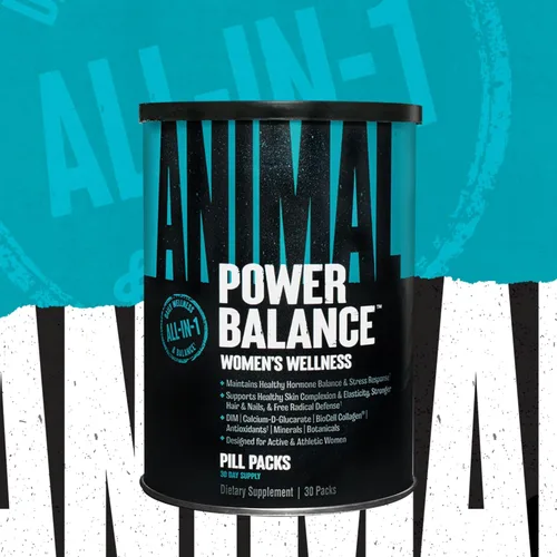 Vista 2 de Animal Power Balance - Fórmula integral Alpha F para mujer - Apoya el equilibrio hormonal, la tez, el cabello, las uñas, el estado de ánimo