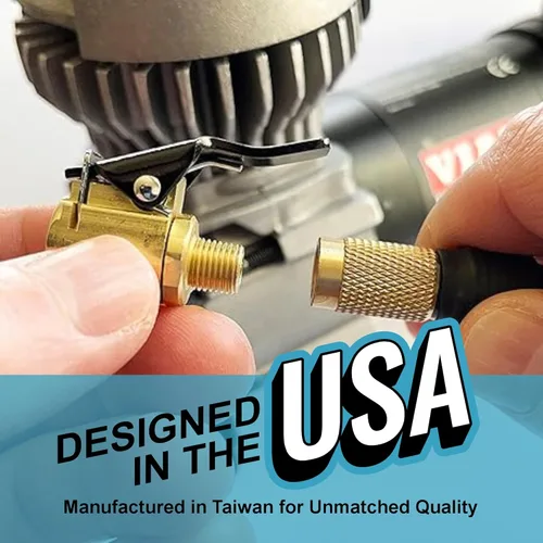 Vista 3 de Chuck Mates - Accesorio de conexión rápida prémium para infladores de neumáticos de tipo abierto (paquete de 1)